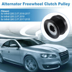 Set of 1 Alternator Freewheel Clutch Pulley for Infiniti Q50 2.0T (2016–2017)