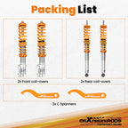 Coilover Shock Struts for VW Golf Jetta MK2 MK3 (1985–1999) 1G/1H/1E