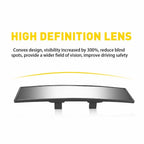 Set of 2 Wide Angle Convex Rear View Mirrors for Universal Fit (240MM)