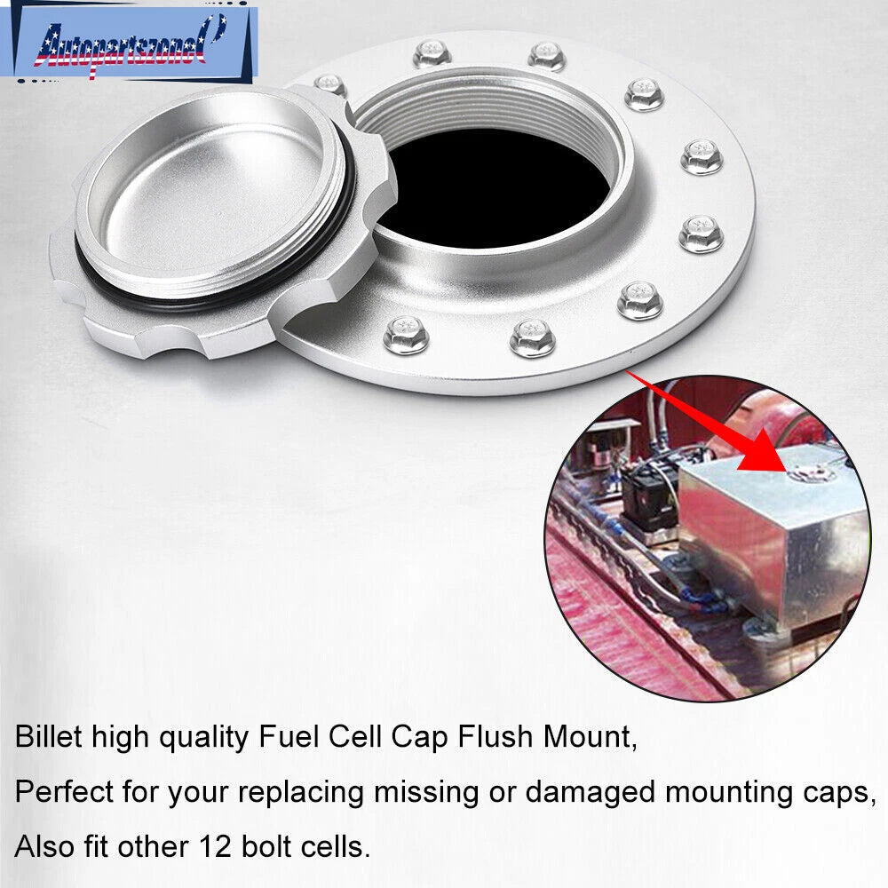 160mm Billet Aluminum Easy Fill Fuel Cell Gas Cap for Universal