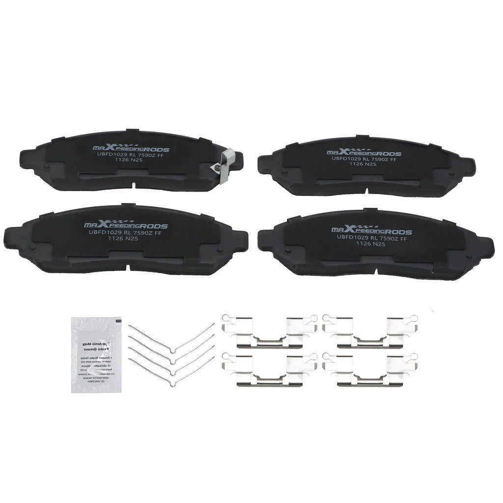 Front Ceramic Brake Pads Kit for Nissan Frontier/Xterra (2005–2020) D1094