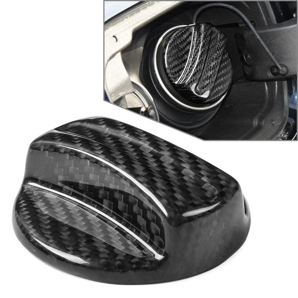 Fuel Tank Oil Gas Cap Cover for BMW All Models (Carbon Fiber, Black)