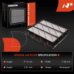2X Engine Air Filter for Dodge Avenger, Chrysler Sebring (1995-2005)