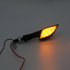 Universal Motorcycle LED Turn Signals - Black Skeleton Hand Indicators