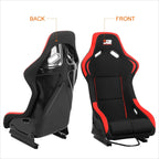 J2 Engineering Fixed Position Bucket Racing Seat w/Sliders for Universal (2000–2023)