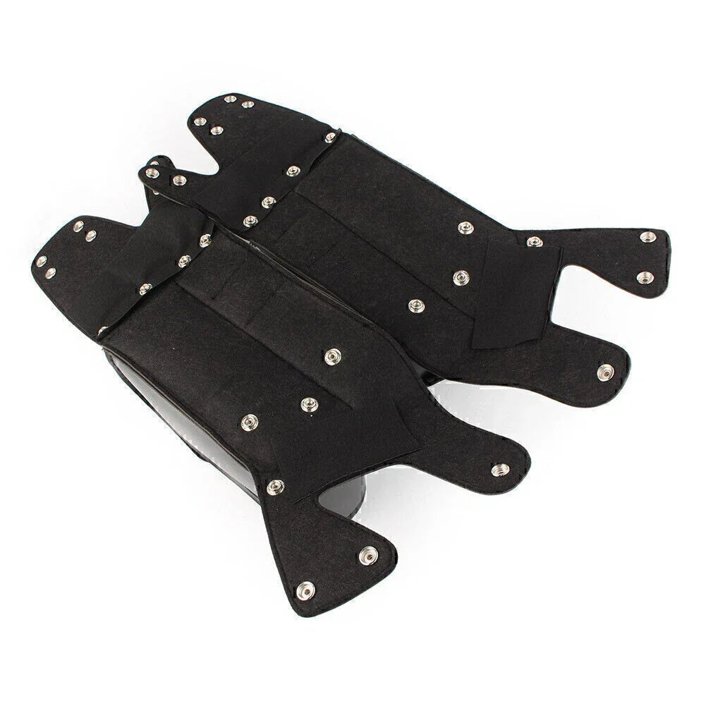 Black Rear Saddlebag Guard Covers for Harley Touring FLHT FLHR FLHX (1993-2023)