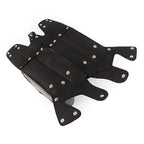 Black Rear Saddlebag Guard Covers for Harley Touring FLHT FLHR FLHX (1993-2023)