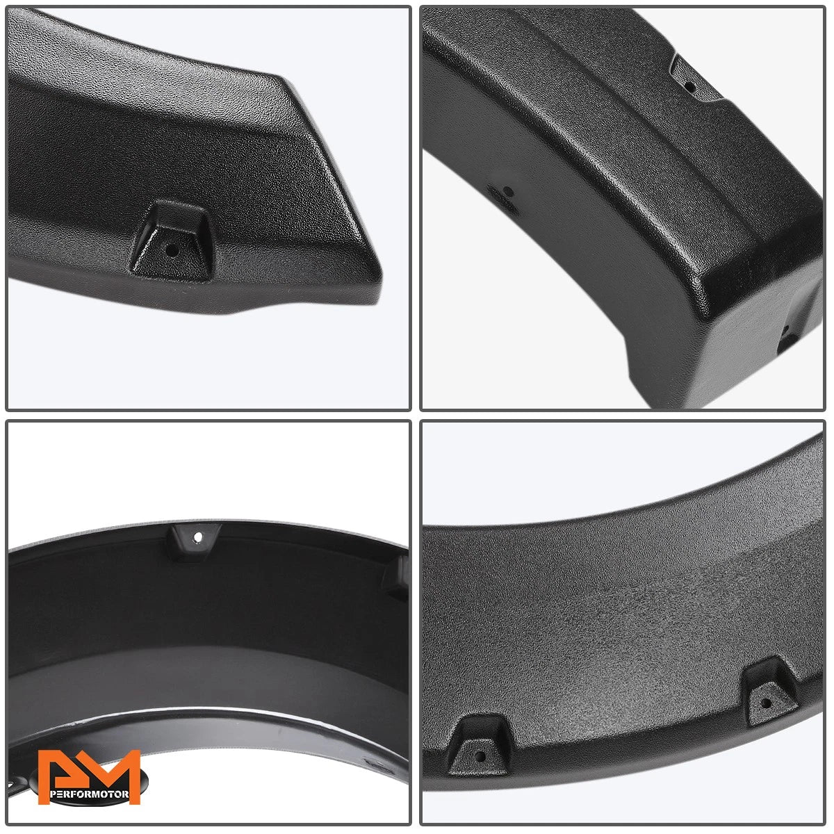 ABS Pocket-Rivet Wheel Fender Flares for Ford F150 (2015–2017) 67.1"/78.9"/97.6" Bed