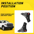 Set of 2 Front Bumper Bracket Retainers for Toyota Tundra (2014-2021)