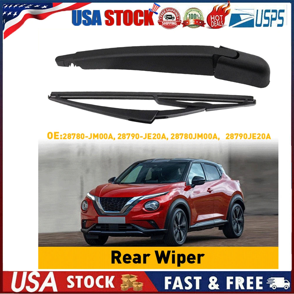 Rear Windshield Wiper Arm & Blade for Nissan Rogue Pathfinder (2013–2018)