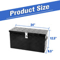 24" Black Aluminium Tool Box for Pickup Truck (Fits )