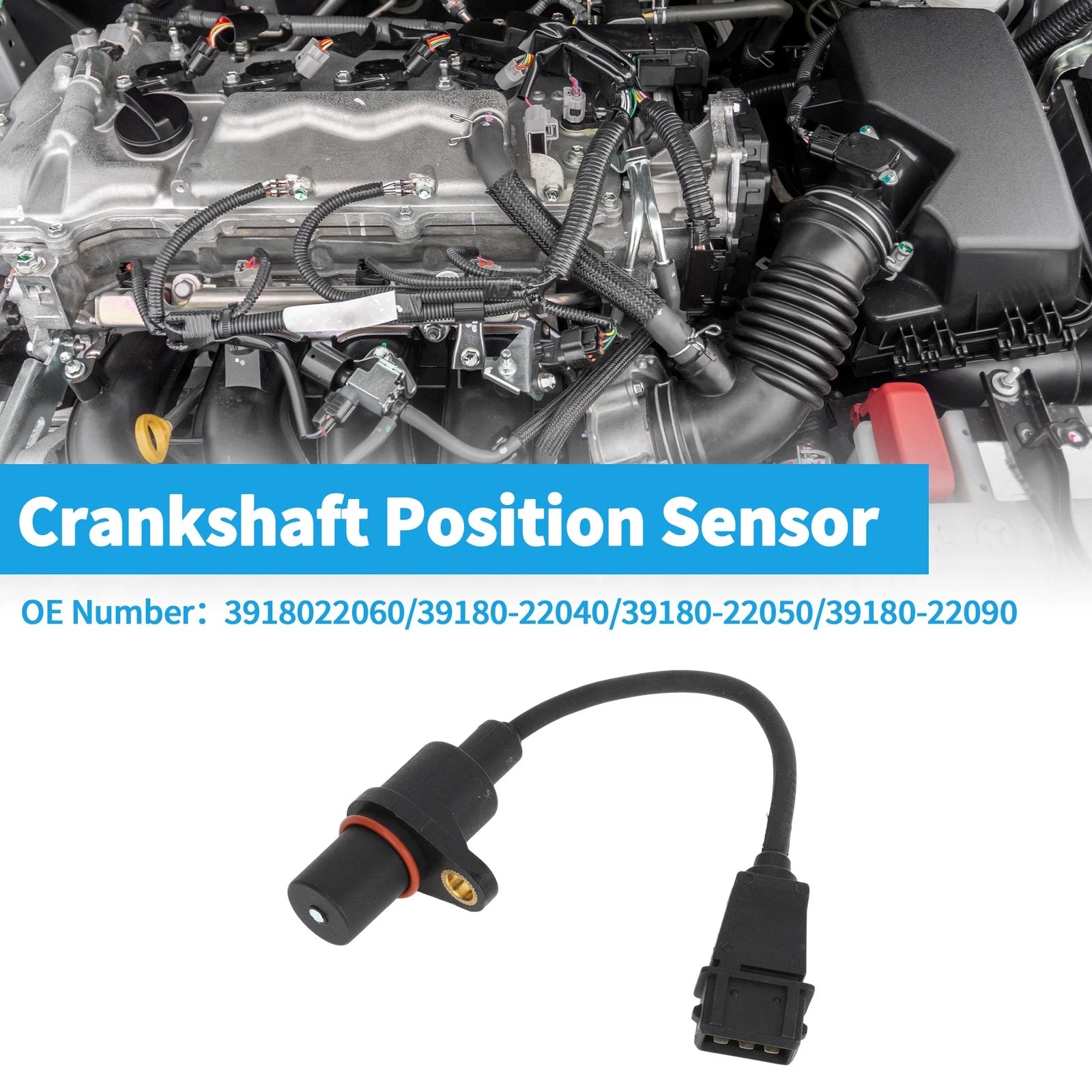Crankshaft Position Sensor for Hyundai Coupe I 2.0 (1999–2002) No. 39180-22060