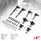 8X Front Inner Outer Tie Rod End Ball Joint for Chevy Blazer (1995-2005)