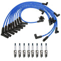 NGK 8mm Wire Set & Denso Spark Plug Kit for Bronco E-150 250 F-350 (1980–1996)