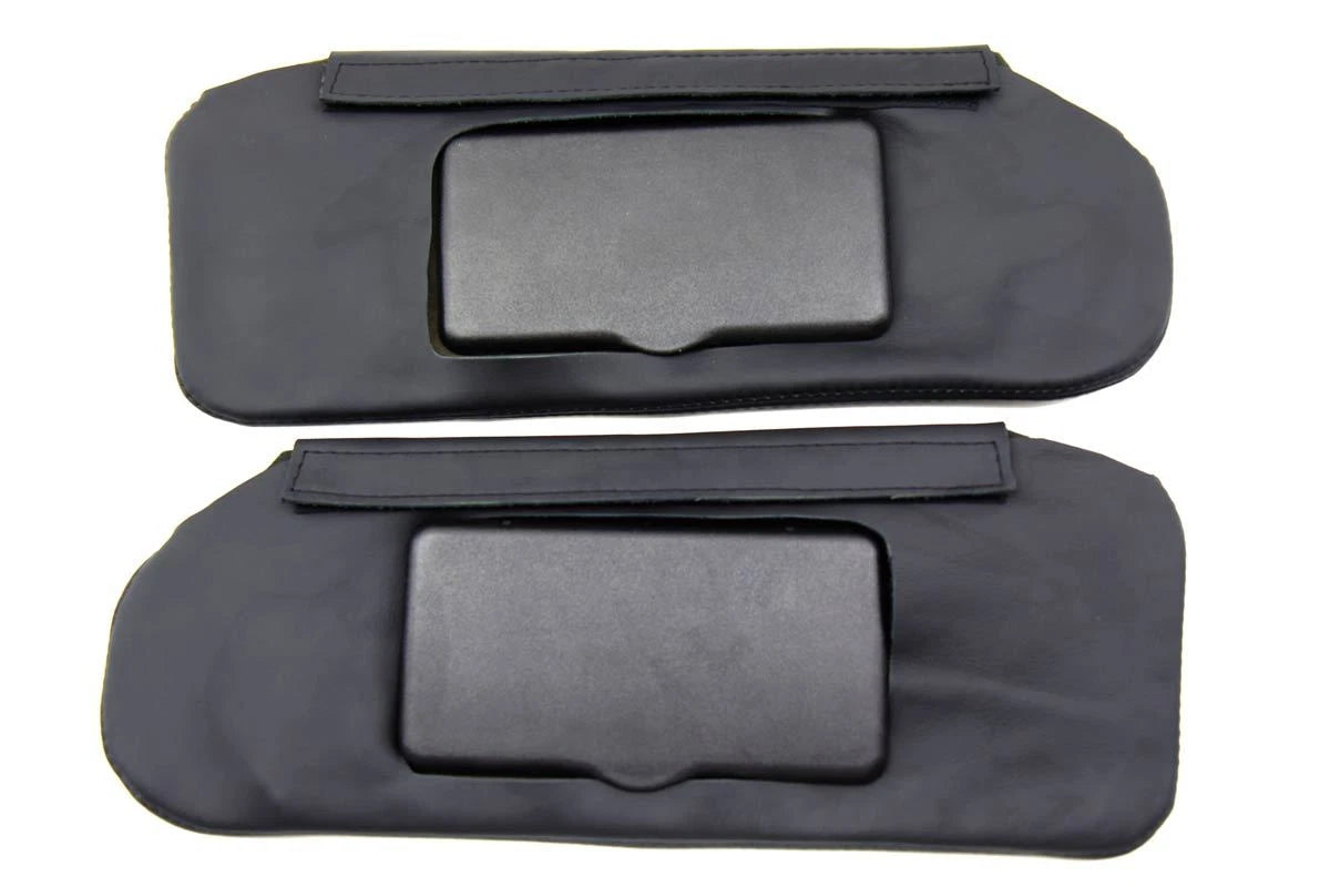 Sunvisor Leather Synthetic Covers for Camaro Firebird (1993–2002) Black