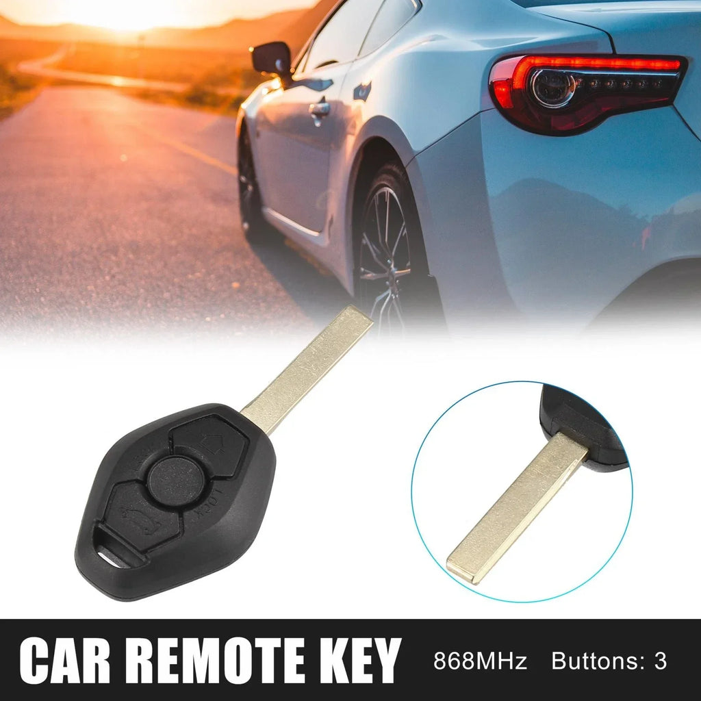 3 Button 868MHz Fob Entry Car Remote Key for BMW 5 Series E60 E61 (2003-2007)