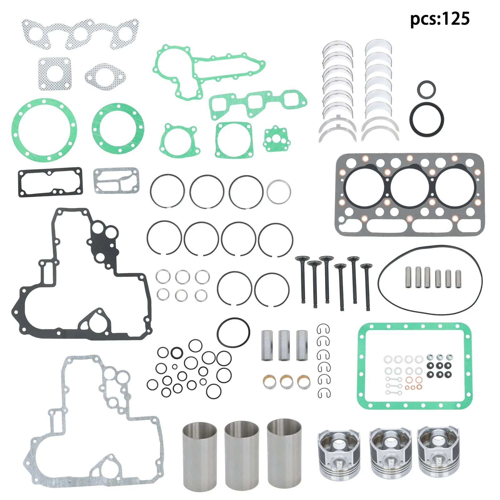 Engine Rebuild for Kubota L2500, L2500DT, L2500F, L2600, L2600F (1990–2000)