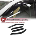 Set of 4 Window Deflectors for Nissan Pathfinder (2021–2022)