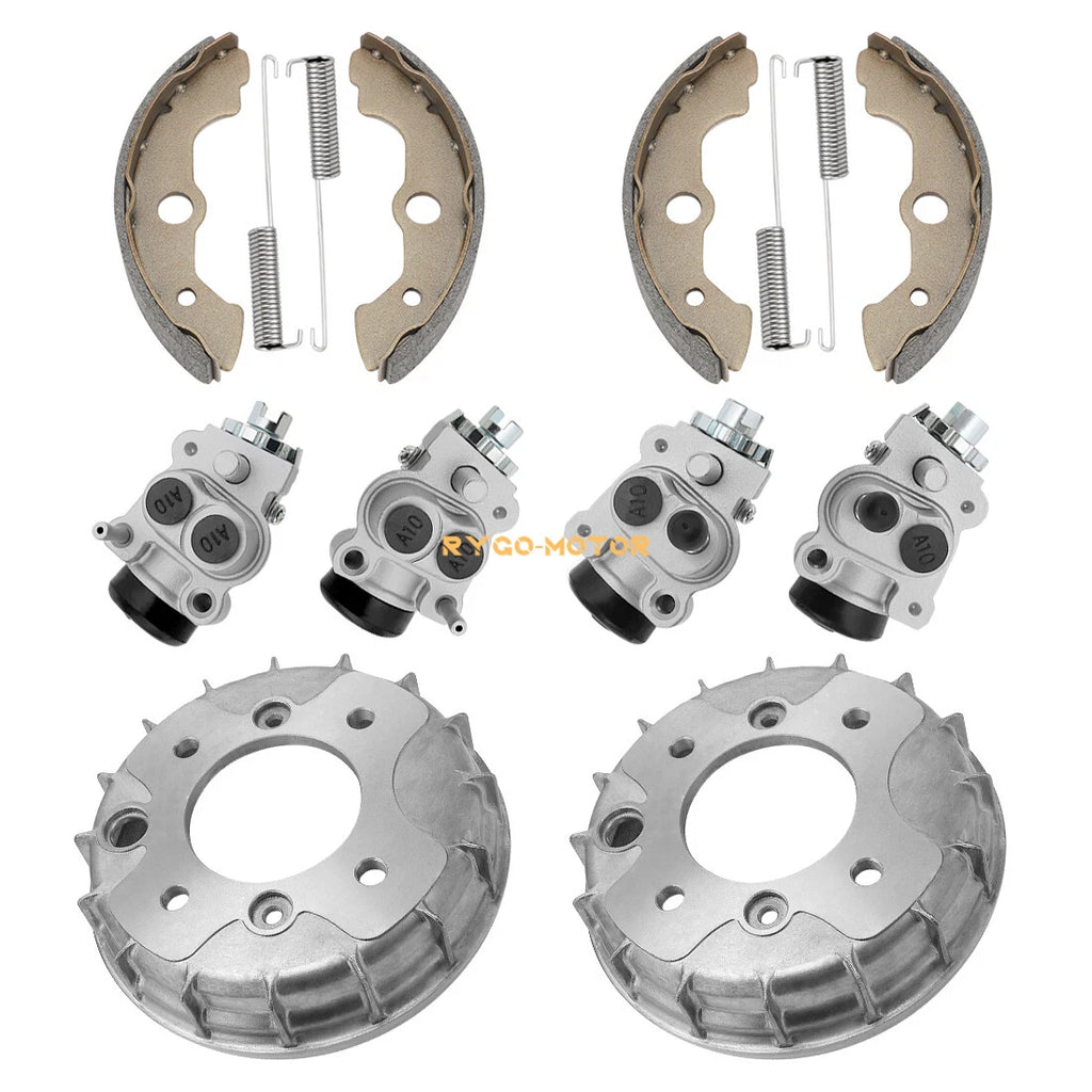 Front Brake Drum Wheel Cylinders & Shoes Kit for Honda Fourtrax 300 (1993–2000)