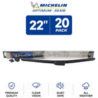 Set of 2 Michelin Optimum+ Beam Wiper Blades 22" for All-Weather Use