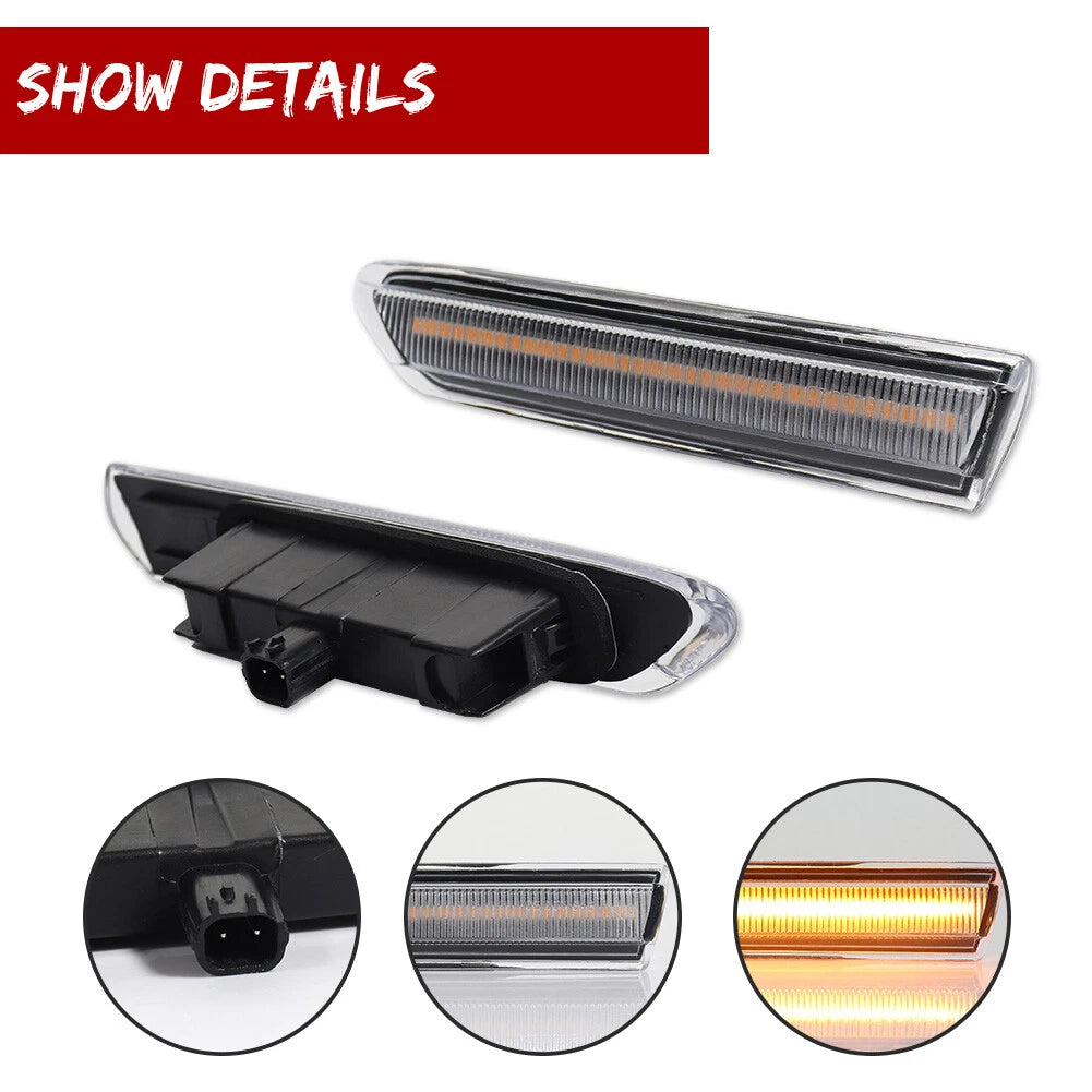 LED Front Fender Side Marker Parking Lights for Acura TL (2004–2008)