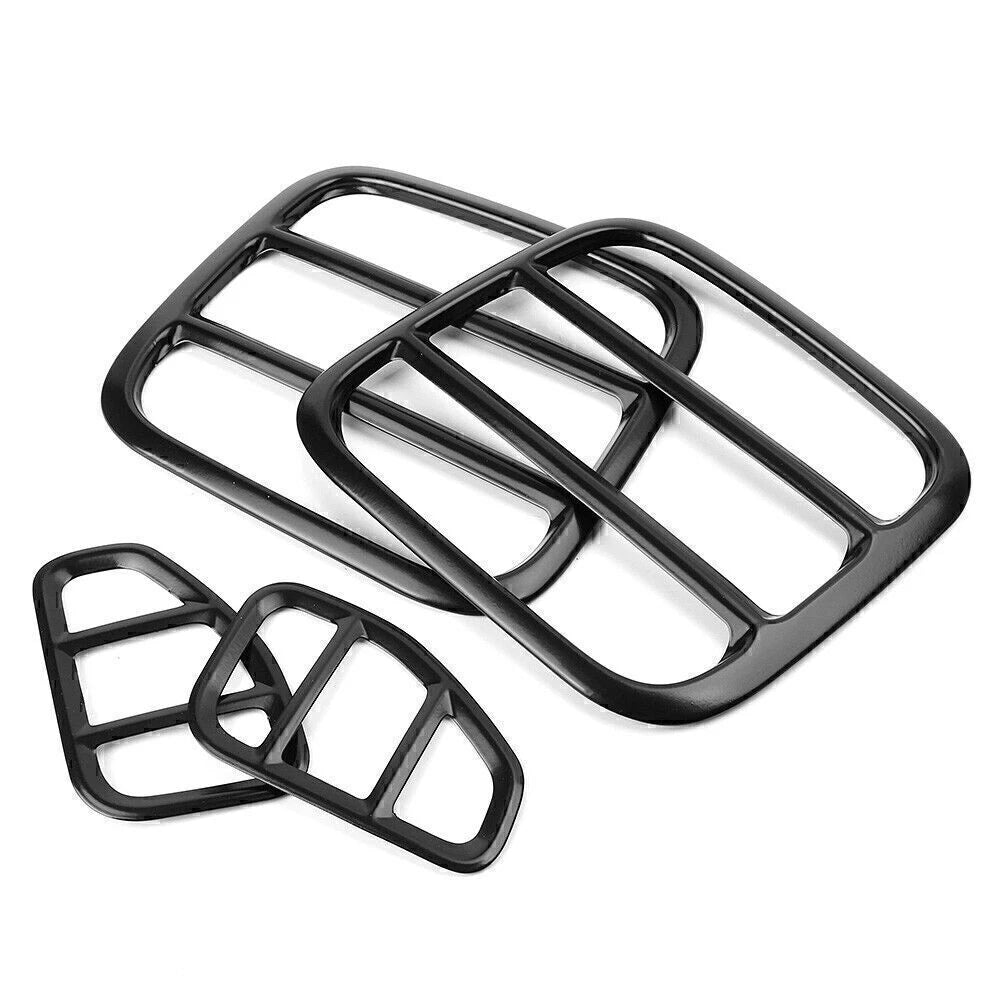 Set of 4 Iron Tail Light Lamp Cover Trim Frame for Jeep Renegade (2015–2016)