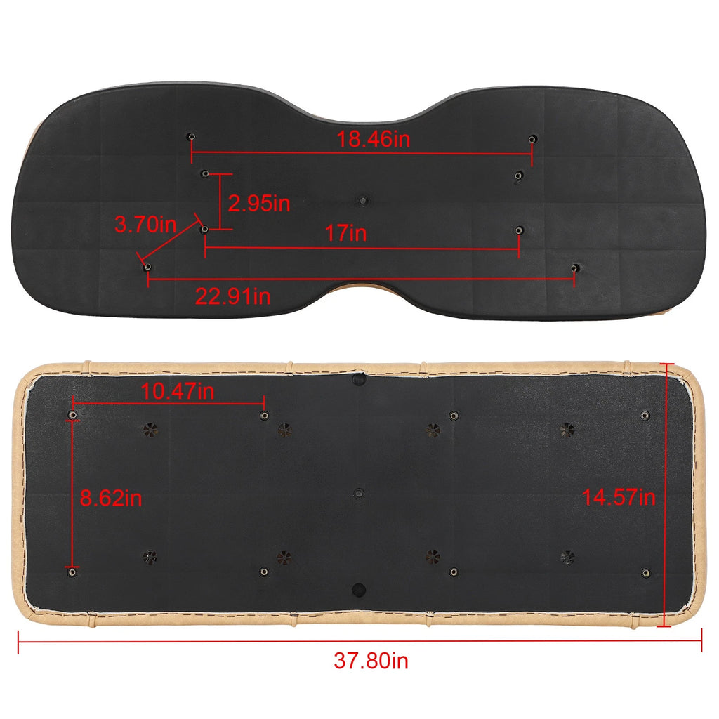 Deluxe Seat Bottom Back Cushion Set for Club Car EZGO Yamaha
