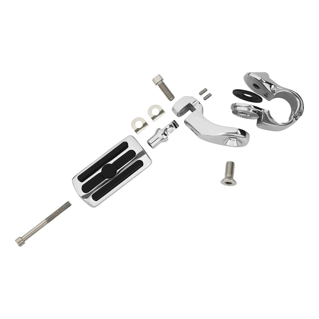 1.25" Short Angled Highway Engine Guards Foot Pegs for Harley Yamaha