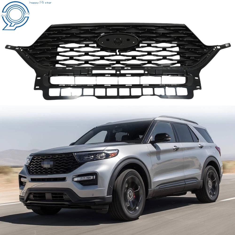 Grille for Ford Explorer (2020–2022) Gloss Black LB5Z-8200-GC