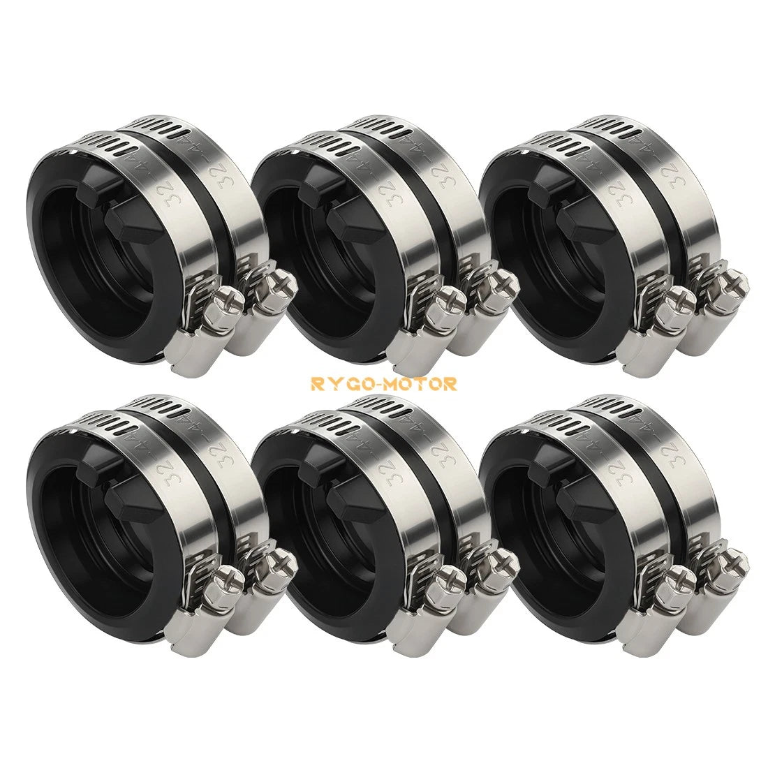 6X Intake Manifold Boot Carburetor Holders for Honda Valkyrie 1500 (1997–2003)