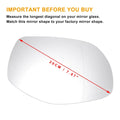 Right Side Heated White Mirror Glass for Porsche Cayenne (2007-2010)