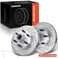 Front Side Drilled Brake Rotors for Chevy Express 2500 GMC Savana 2500 (2003–2023)