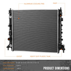 2X Aluminum 2-Row Radiator for Chevy Camaro/Cadillac ATS (2016–2021) DPI-13598