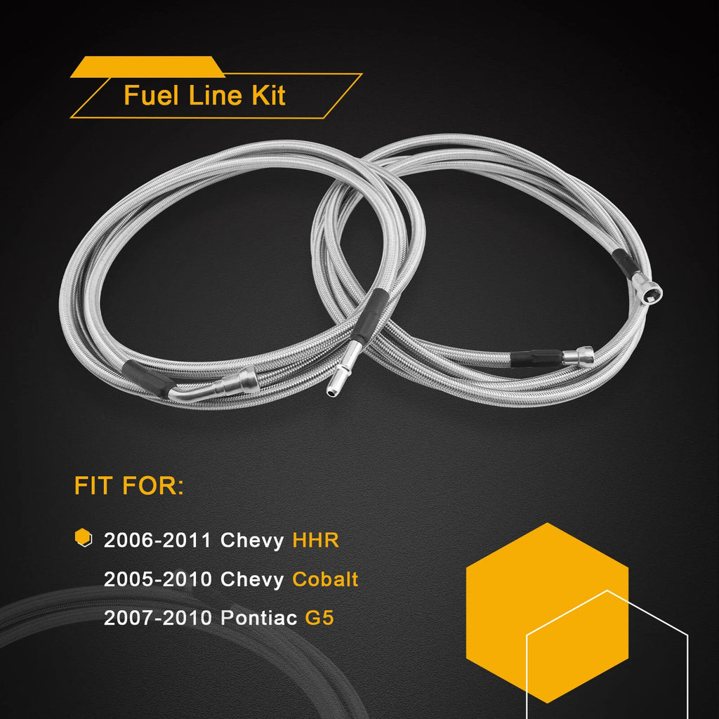 Fuel Gas Line Kit QFF0015SS for Chevy Cobalt HHR G5 (2005–2010)