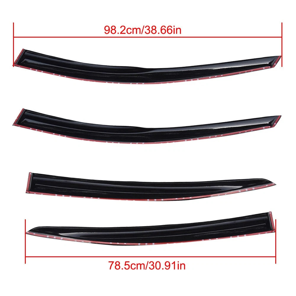 Window Visors for Chevrolet Cruze (2008–2016) Smoke Acrylic