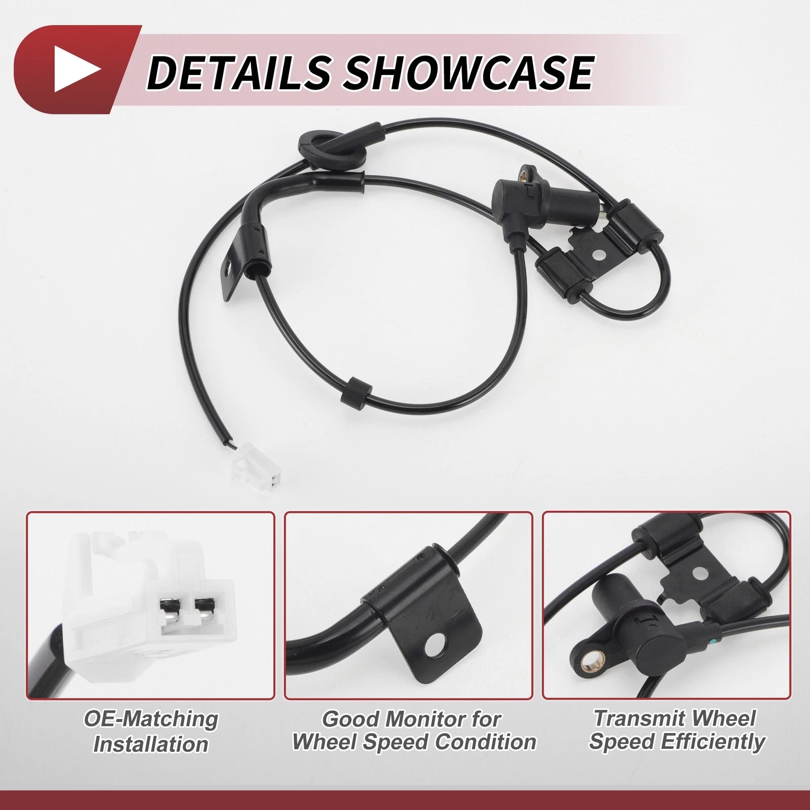 ABS Wheel Speed Sensor No. 956802F100 for Kia Spectra5 (2004–2009) Rear Right