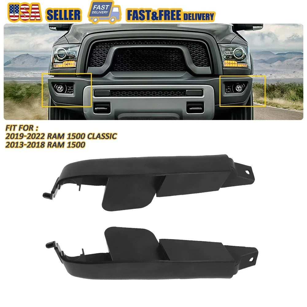 Set of 2 Front Bumper Mounting Brackets for Ram 1500 (2013–2018)