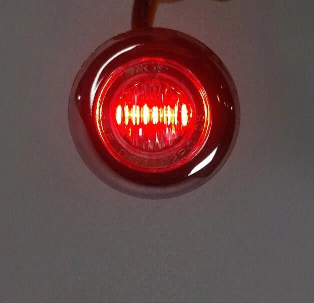 1-1/4 in LED Dual Color Marker Clearance Light for Trucks (Red Blue)