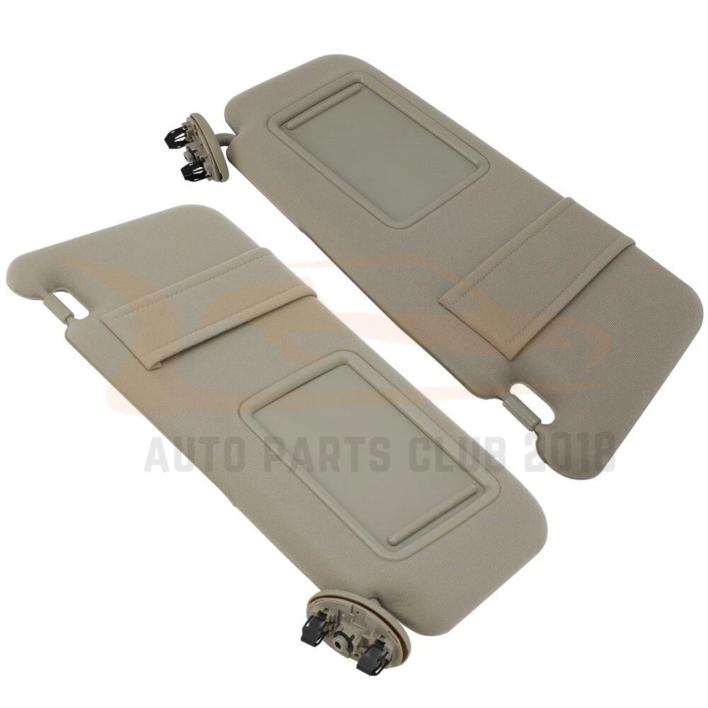 Sun Visor Pair for Toyota Camry (2006–2011) Beige Cloth