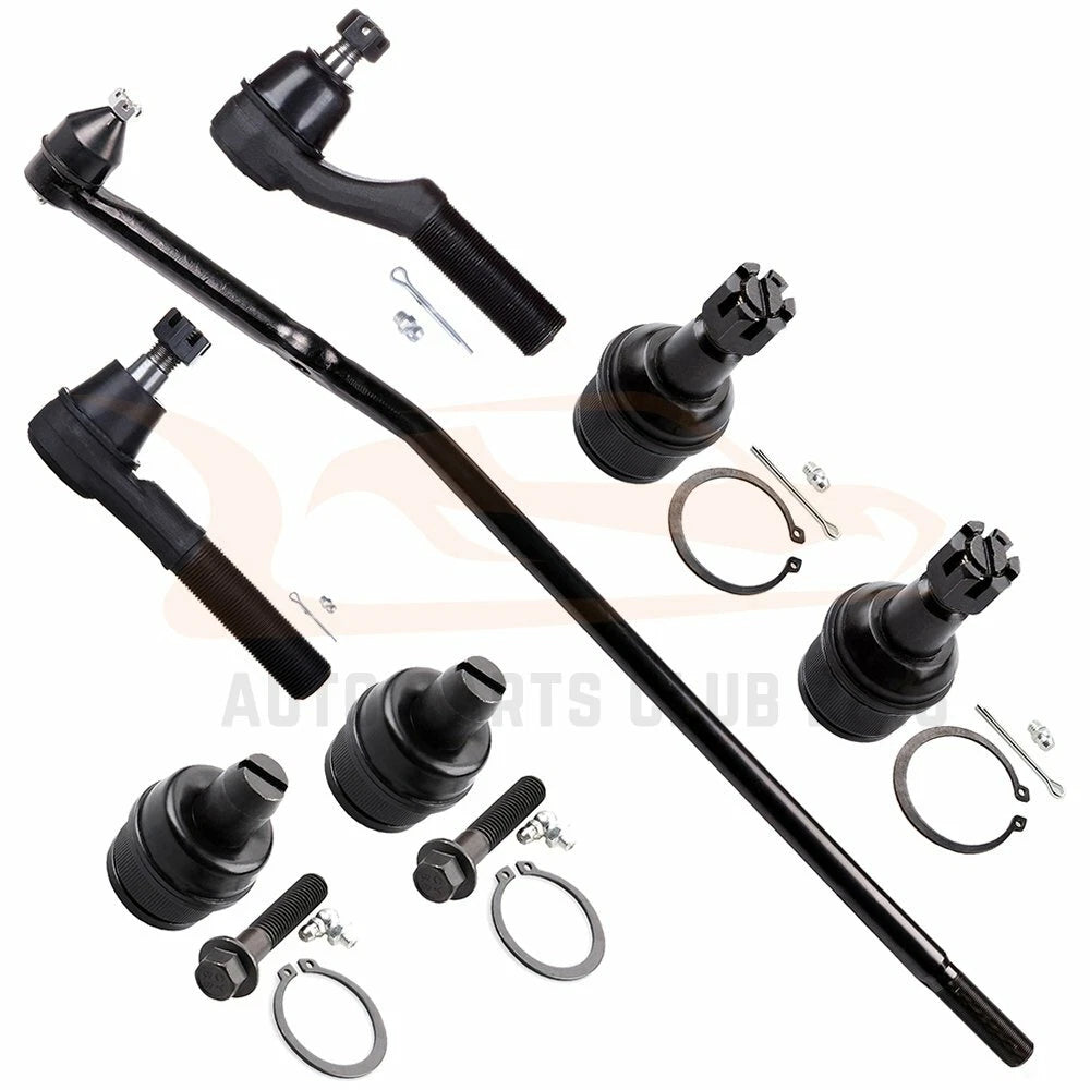 Set of 7 Front Ball Joints Tie Rod End Linkage for Ford E-250 E-350 E-450 (2003–2007)