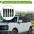 Set of 1 Exterior Door Handle Cover Trim for Ford Bronco (2021–2025) Gloss Black ABS