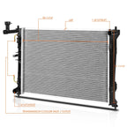 Aluminum Core Cooling Radiator for Hyundai Elantra (2007–2012) DPI-2928