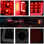 3D LED C-Bar Tail Light for Chevy C/K Pickup (1988–2000) Tinted