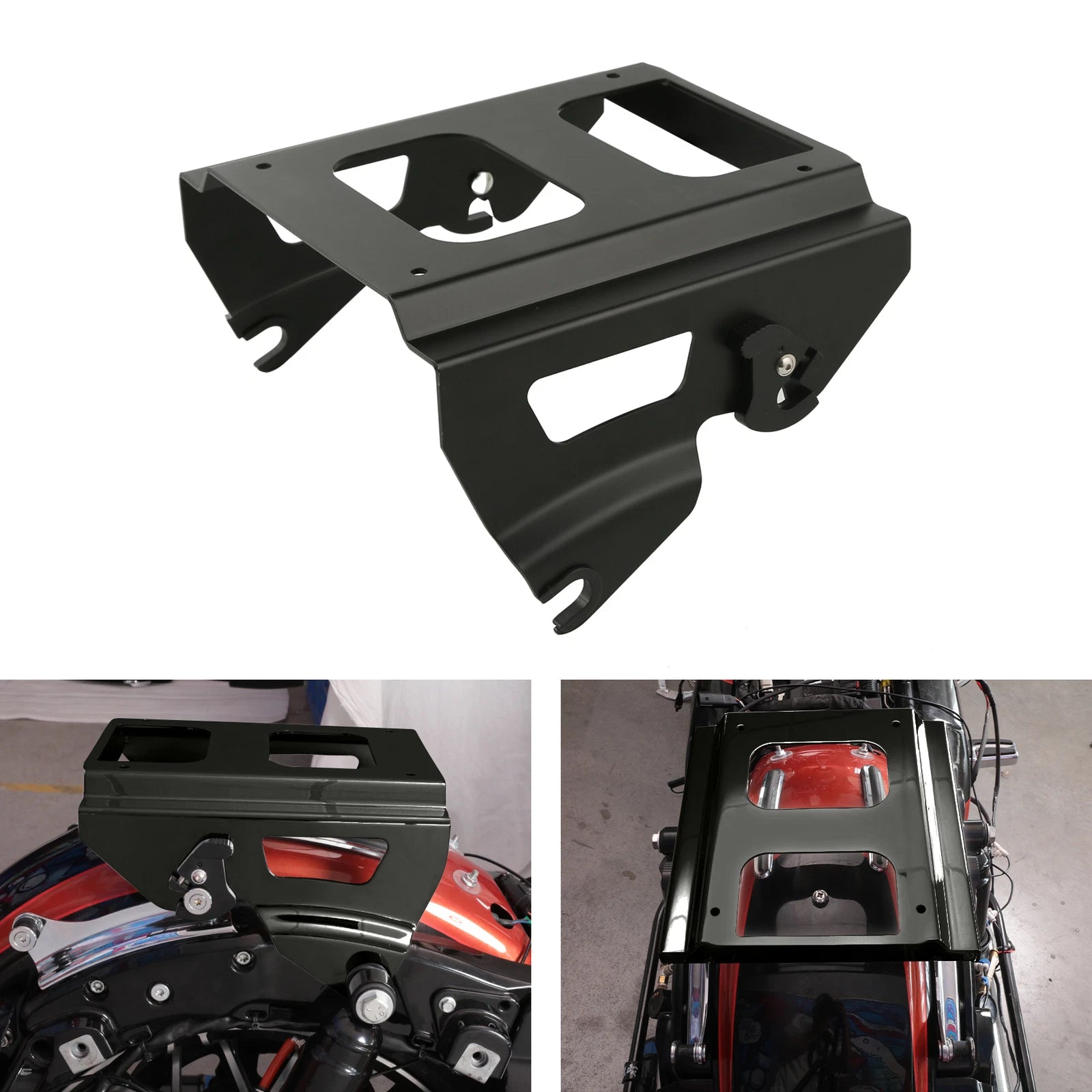 Detachable Solo Mount Rack for Harley Touring Road King Glide (2009–2013)