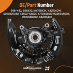 Front Right Knuckle Wheel Hub Bearing for Lexus RX350 (2010-2015)