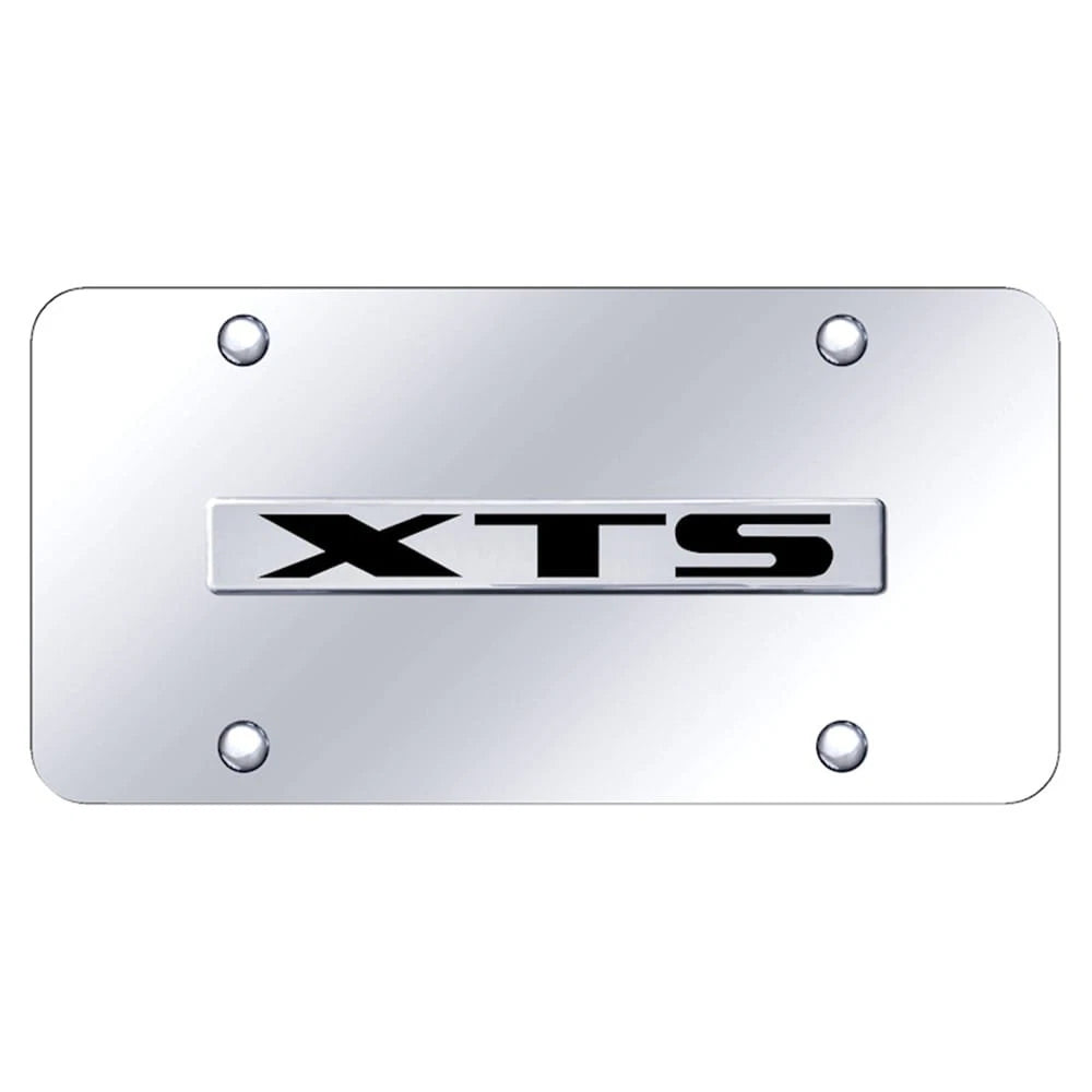 Chrome Name on Chrome License Plate - Officially Licensed for Cadillac XTS