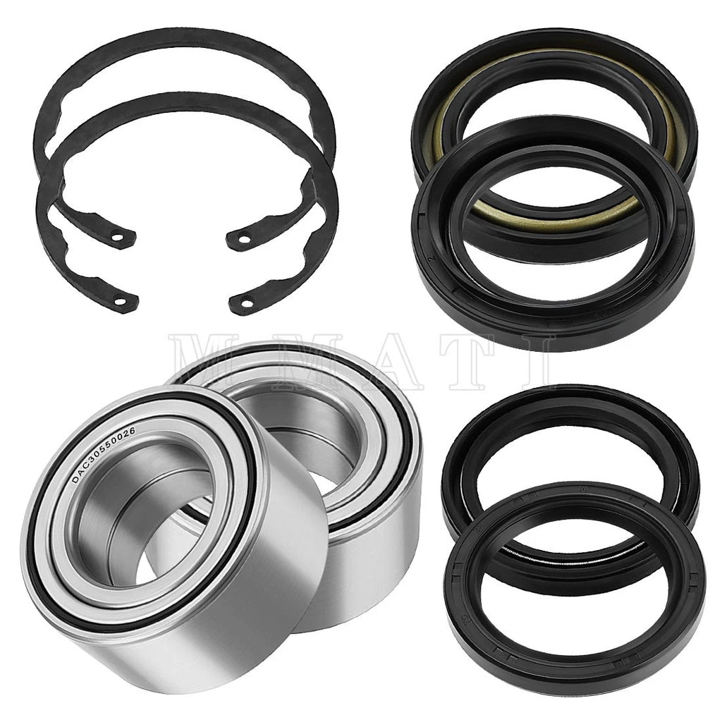 2X Front Wheel Bearings w/ Seals Kit for Kawasaki Bayou 300 400 (1990–2004)