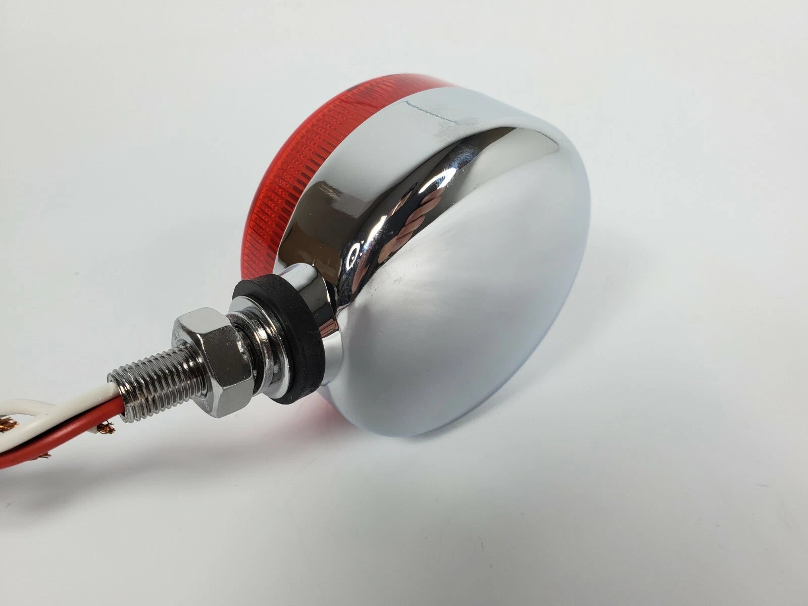 LED Pedestal Rod Marker Lamp Dual Function Red Lens for Trailer Truck (2005–2025)