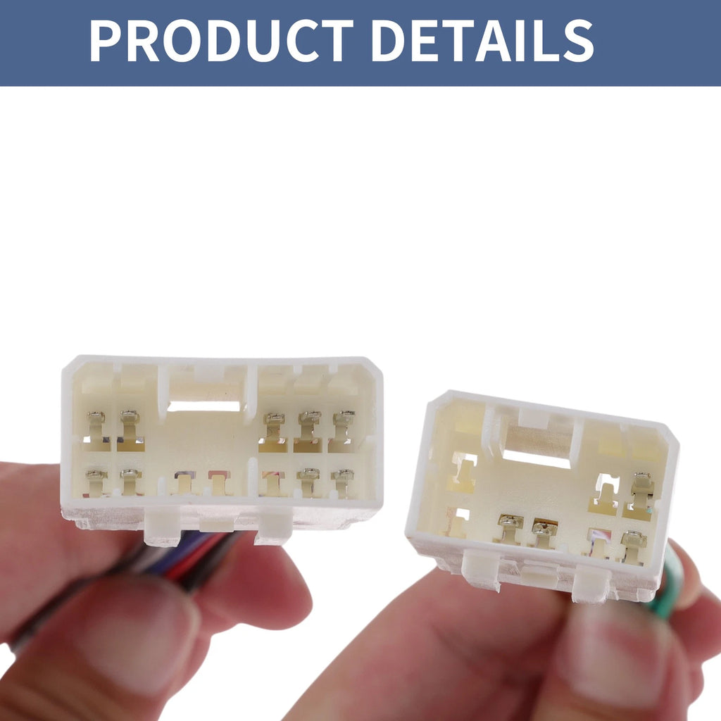 Set of 2 Car Stereo CD Player Wiring Harness 70-7901 for Mazda 323 (1990–1994)