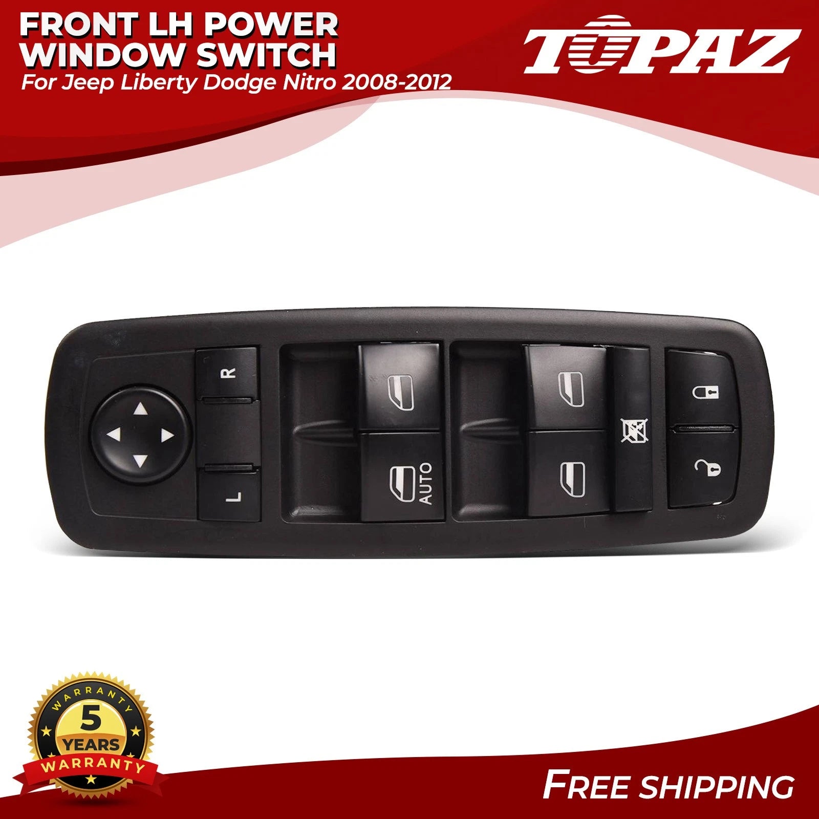 Power Window Switch for Dodge Nitro Jeep Liberty (2007–2011)